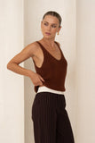 Kya Brown Stripe Pants