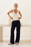 Kya Navy Stripe Pants