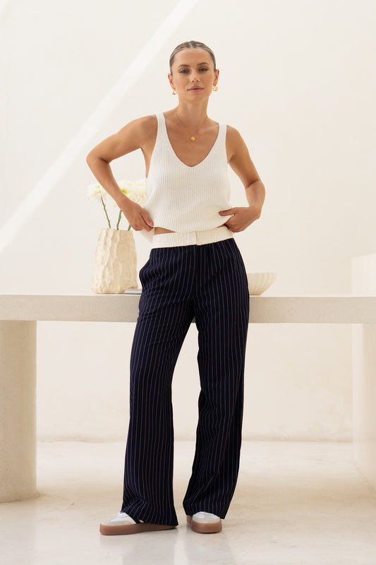 Kya Navy Stripe Pants
