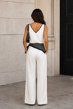 Jia Cream Lace Detail Pants