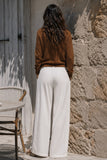 Jia Cream Lace Detail Pants