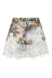 Paradise Green Tropical Shorts