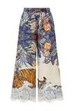Wild Blue Tropical Pants