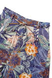Wild Blue Tropical Pants