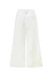 Cael White Linen Pants