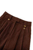 Cael Brown Linen Pants