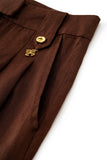 Cael Brown Linen Pants