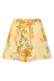 Sunfire Yellow Floral Shorts