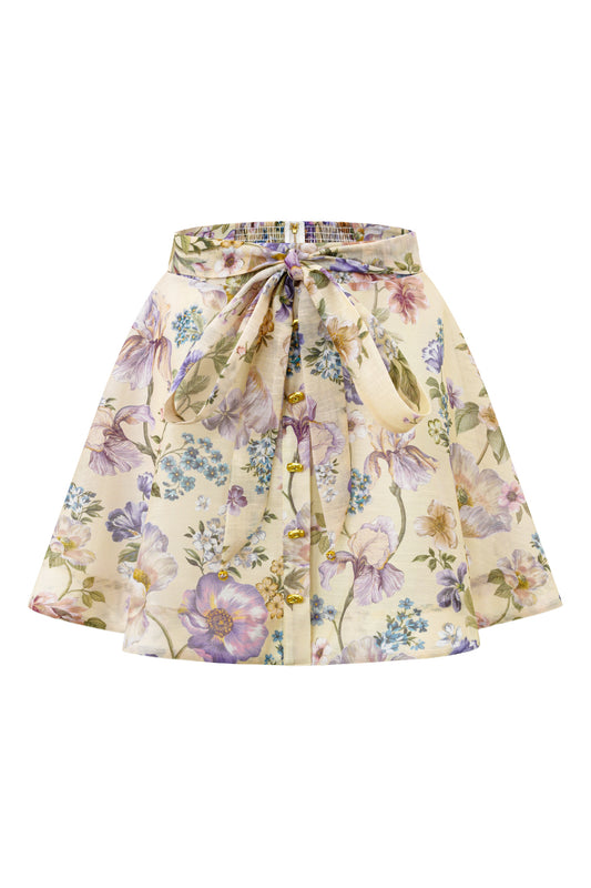 Garden Reverie Floral Mini Skirt