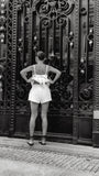Indy Cream Beige Lace Trim Shorts