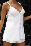 Indy Cream Beige Lace Cami Top