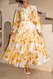 Fiorella Yellow Floral Maxi Skirt