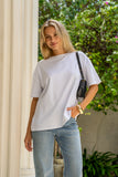 Jos White Relaxed Fit T-Shirt