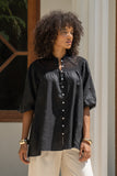 Winelle Black Lace Detail Blouse