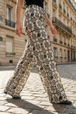 Melza Black Abstract Pants