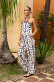 Melza Black Abstract Pants