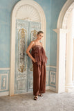 Evelina Brown Lace Cami Top