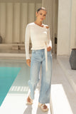 Jayn Beige Asymmetric Top