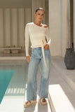 Jayn Beige Asymmetric Top