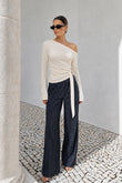 Jayn Beige Asymmetric Top