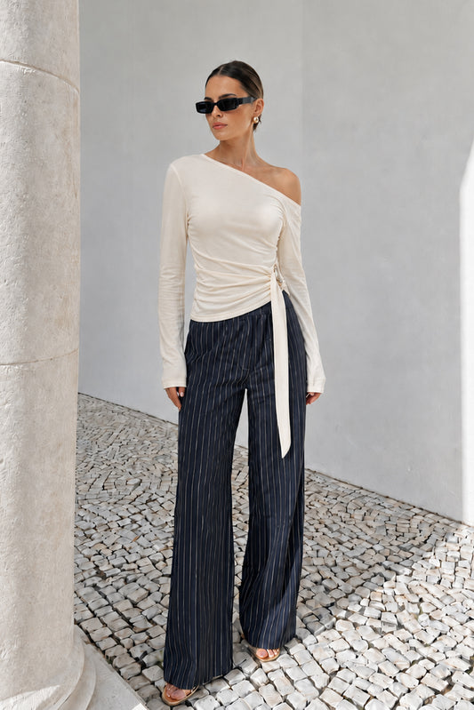 Jayn Beige Asymmetric Top