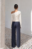 Jayn Beige Asymmetric Top