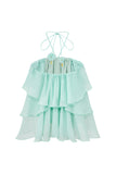 Vivie Green Layer Top