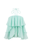 Vivie Green Layer Top