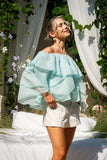 Vivie Green Layer Top