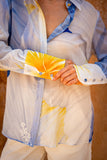 Hibiscus Blue Floral Shirt