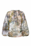 Paradise Green Tropical Blouse