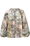 Paradise Green Tropical Blouse