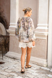 Paradise Green Tropical Blouse