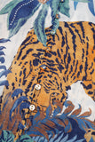Wild Blue Tropical Blouse