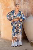 Wild Blue Tropical Pants