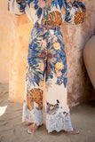 Wild Blue Tropical Pants