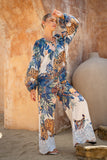 Wild Blue Tropical Pants