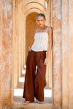 Era Beige Lace Corset Top
