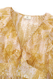 Sunwoven Paisley Ruffle Blouse