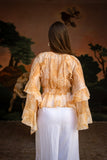 Sunwoven Paisley Ruffle Blouse