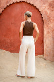Jia Cream Lace Detail Pants