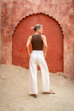 Jia Cream Lace Detail Pants