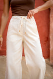 Jia Cream Lace Detail Pants