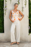 Peach Orchards Orange Cami Top