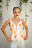 Peach Orchards Orange Cami Top