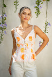 Peach Orchards Orange Cami Top