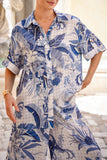 Botanica Blue Tropical Shirt