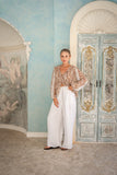 Suze Beige Paisley Blouse