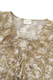 Suze Beige Paisley Blouse