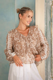 Suze Beige Paisley Blouse